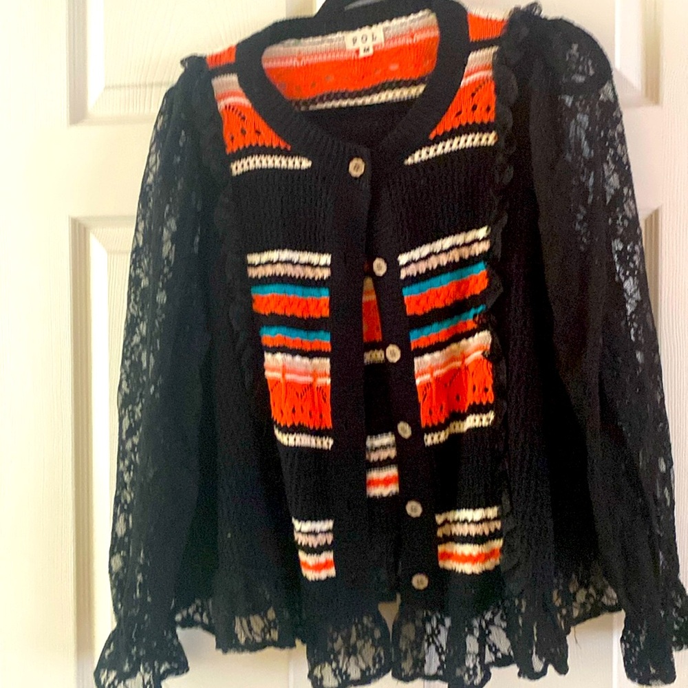 Size medium POL sweater never worn brand new condition.will fit a large.